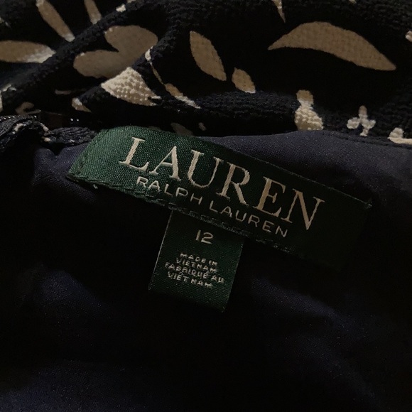 Ralph Lauren Navy and White Floral Dress - Picture 5 of 5